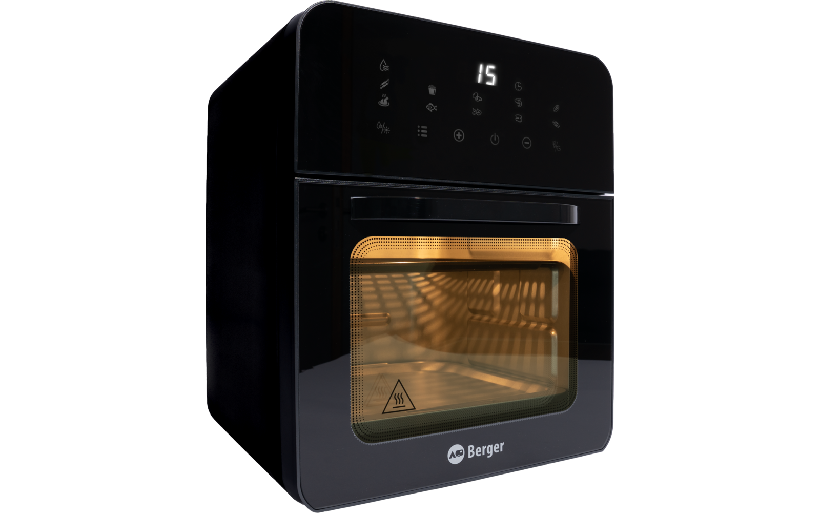 CampGourmet airfryer-stekeovn for camping i bruk på campingplass