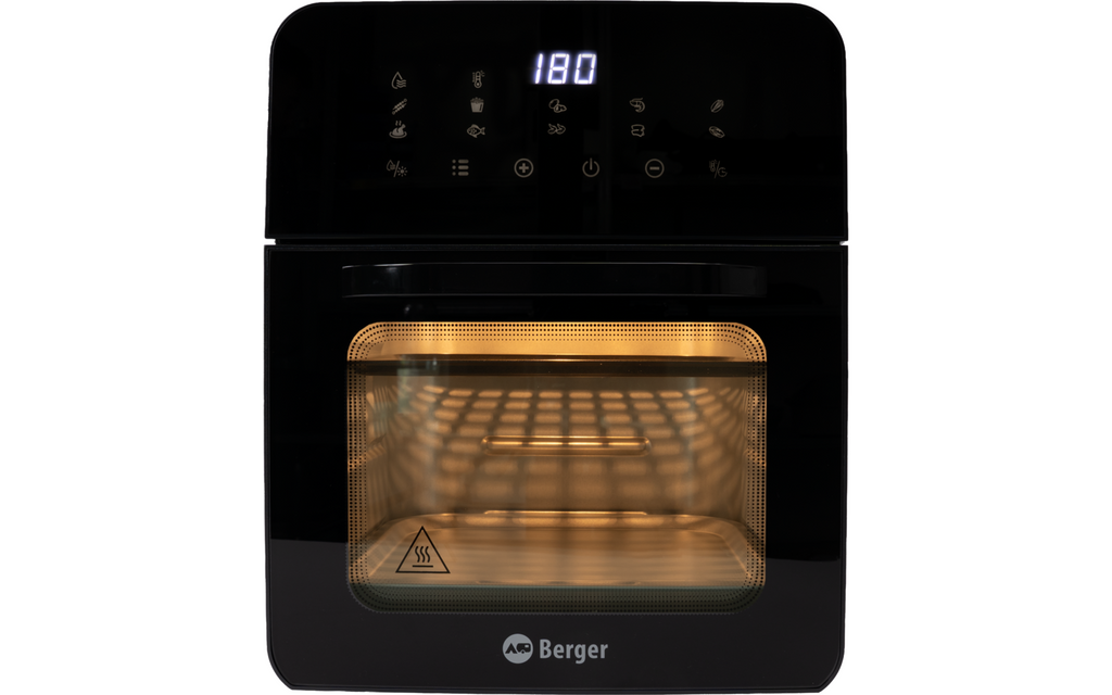 CampGourmet airfryer-stekeovn for camping detalj av stekebrett