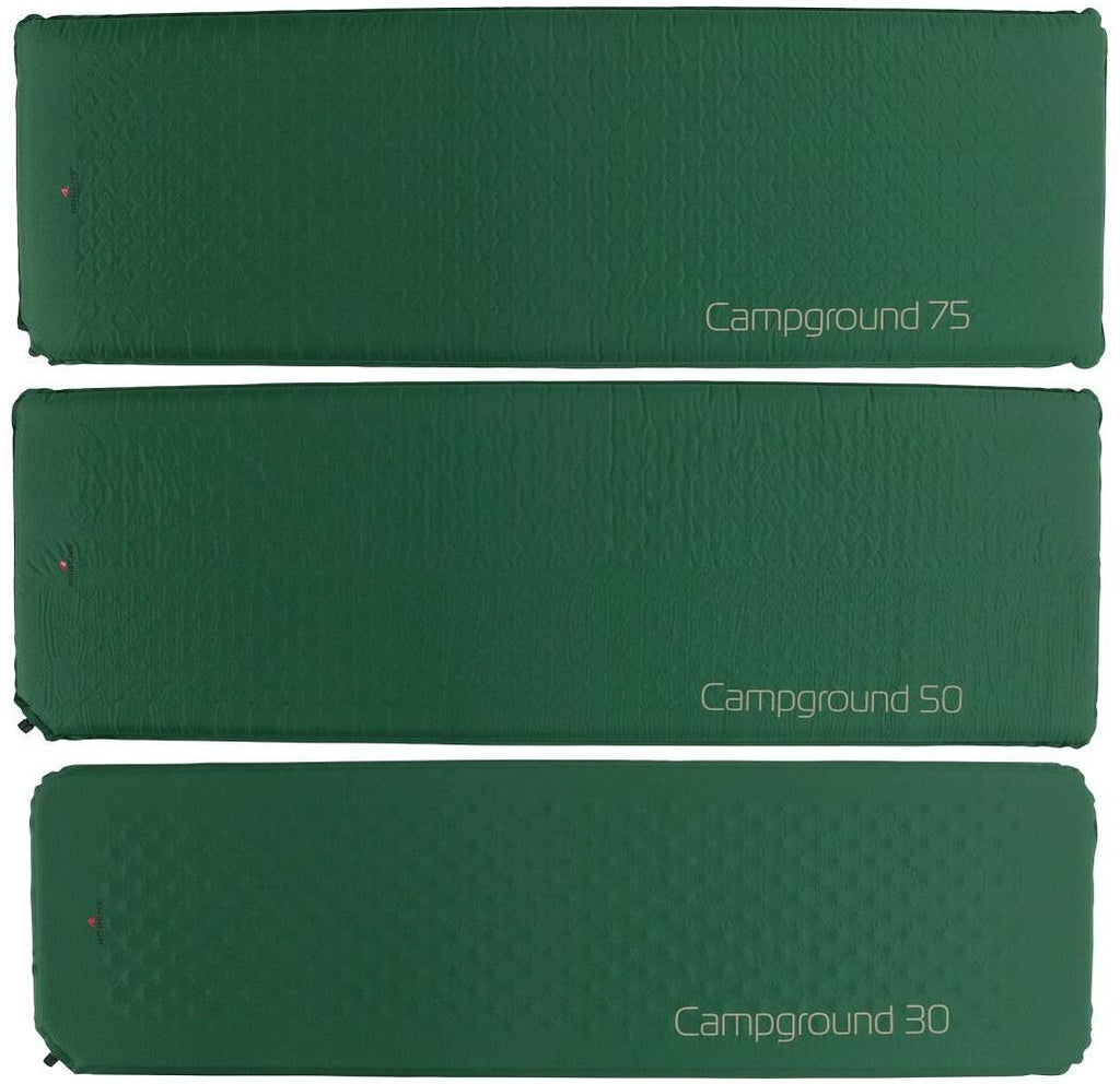 Campground selvoppblåsbart liggeunderlag forfra