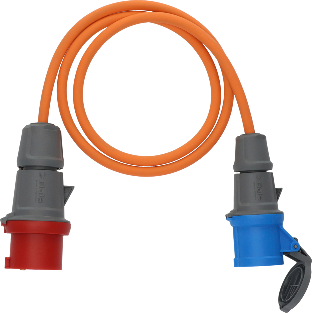 Camping adapterkabel CEE 400V til 230V 16A Brennenstuhl forfra