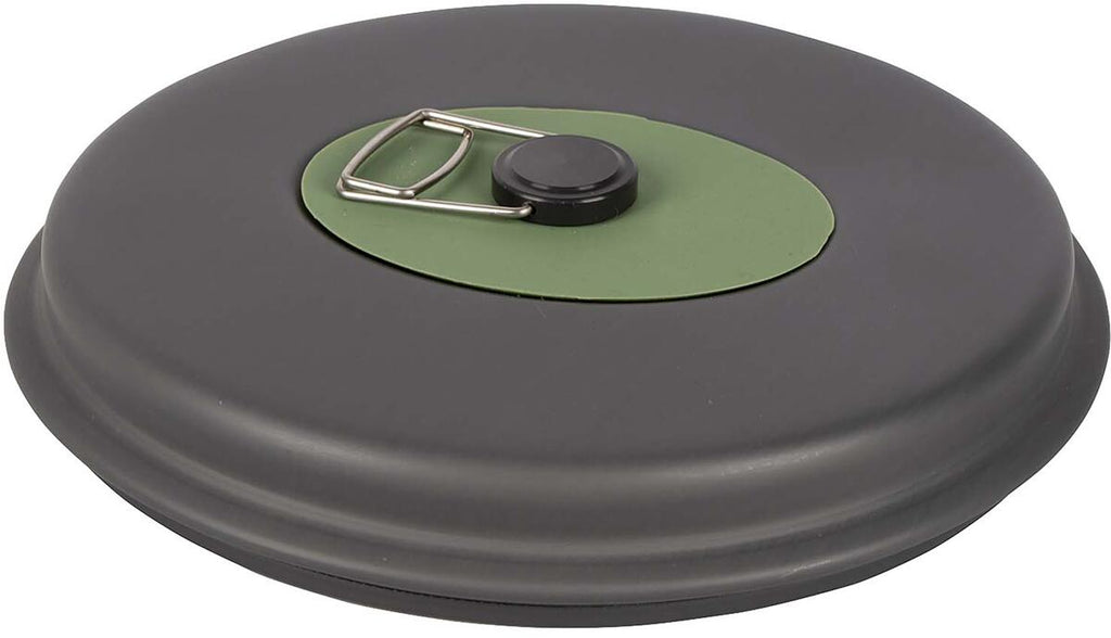 Camping grytesett Explorer XL 4 deler hardanodisert aluminium montert på bål