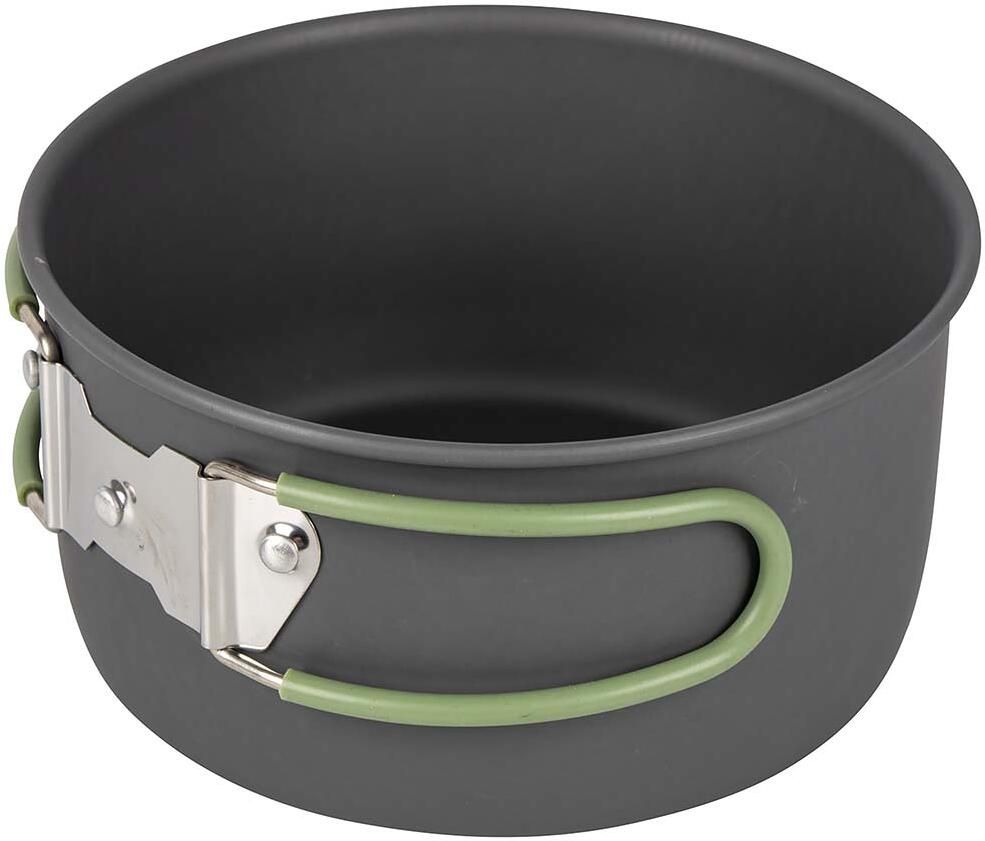 Camping grytesett Explorer XL 4 deler hardanodisert aluminium sett med alle deler