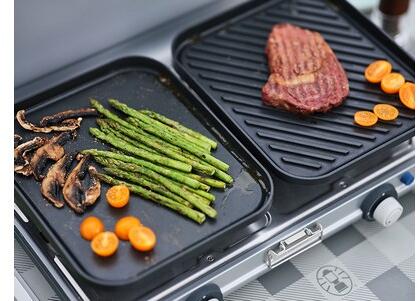 Nærbilde av piezo-tenning på Camping Kitchen 2 Grill & Go CV 4 kW