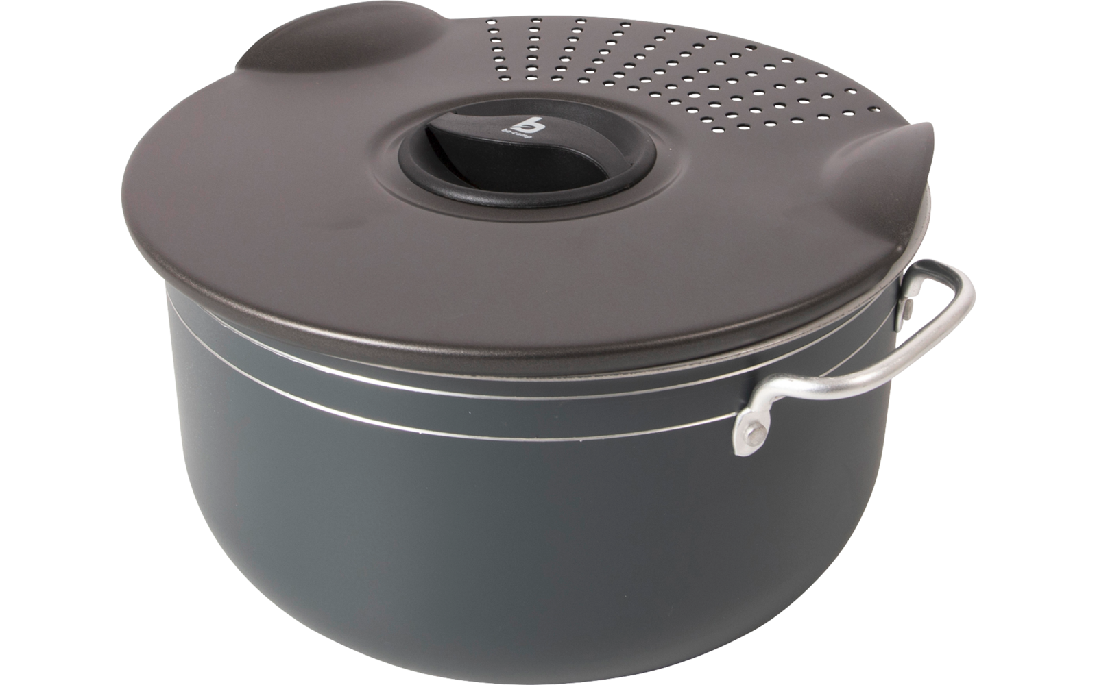 Camping kokekartsett 7 deler aluminium med keramisk belegg - Bo-Camp montert på campingplass