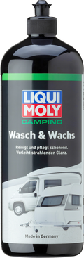 Camping vask og voks 2-i-1 sjampo med karnaubavoks 1 l - Liqui Moly på flaske