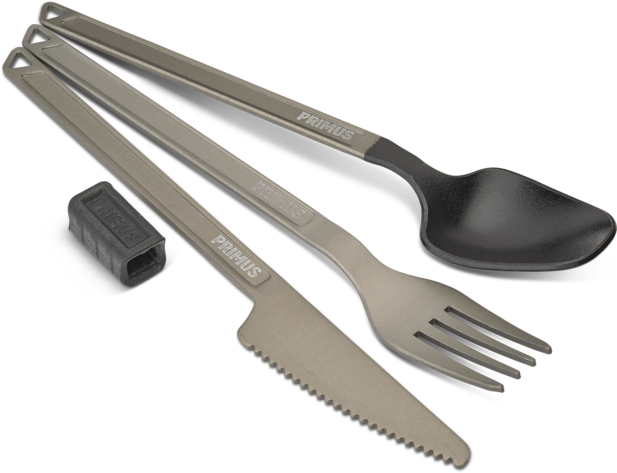Campingbestikksett Trek 3-delt hardanodisert aluminium - Primus forfra