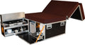 Campingboks KombiBox-2 for høytakkombi 195x110 cm liggeplass sett forfra