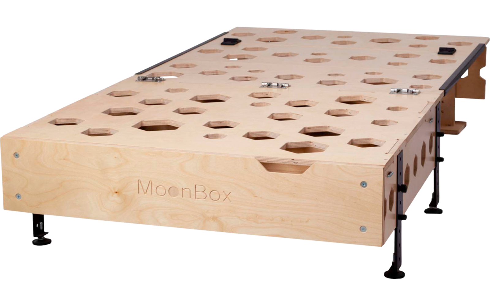 Campingboks Slim for kombi, SUV og van m/soveunderlag 173-190 cm - Moonbox skuff med skjærefjøl