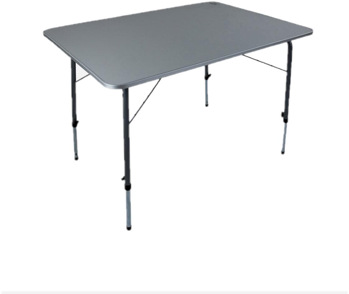 Campingbord høydejusterbart 100x70 cm stål MDF Bo-Camp forfra