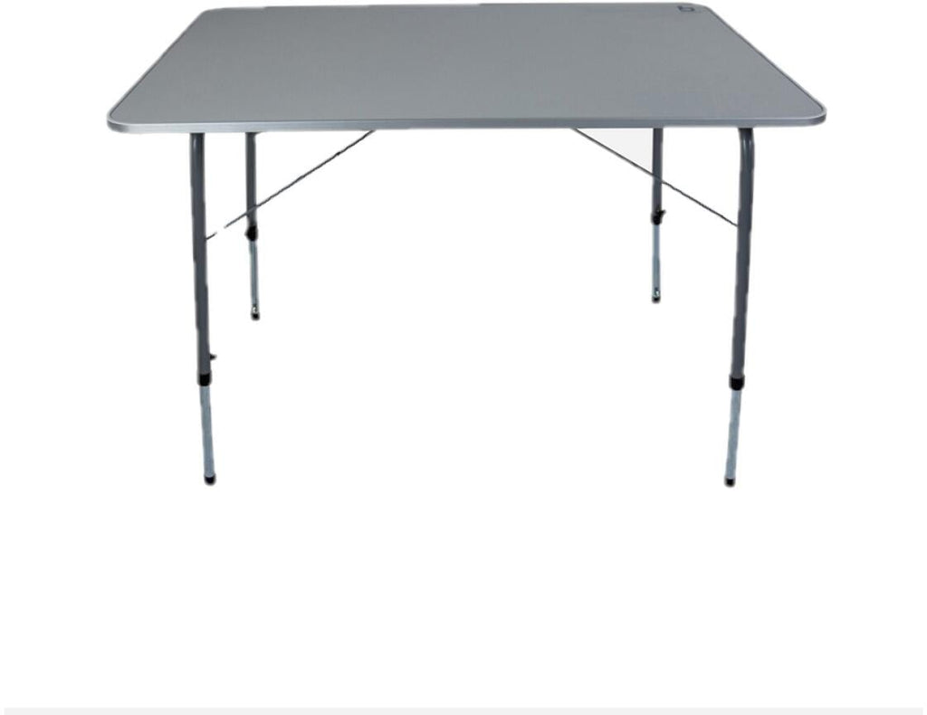Campingbord høydejusterbart 100x70 cm stål MDF Bo-Camp bakside