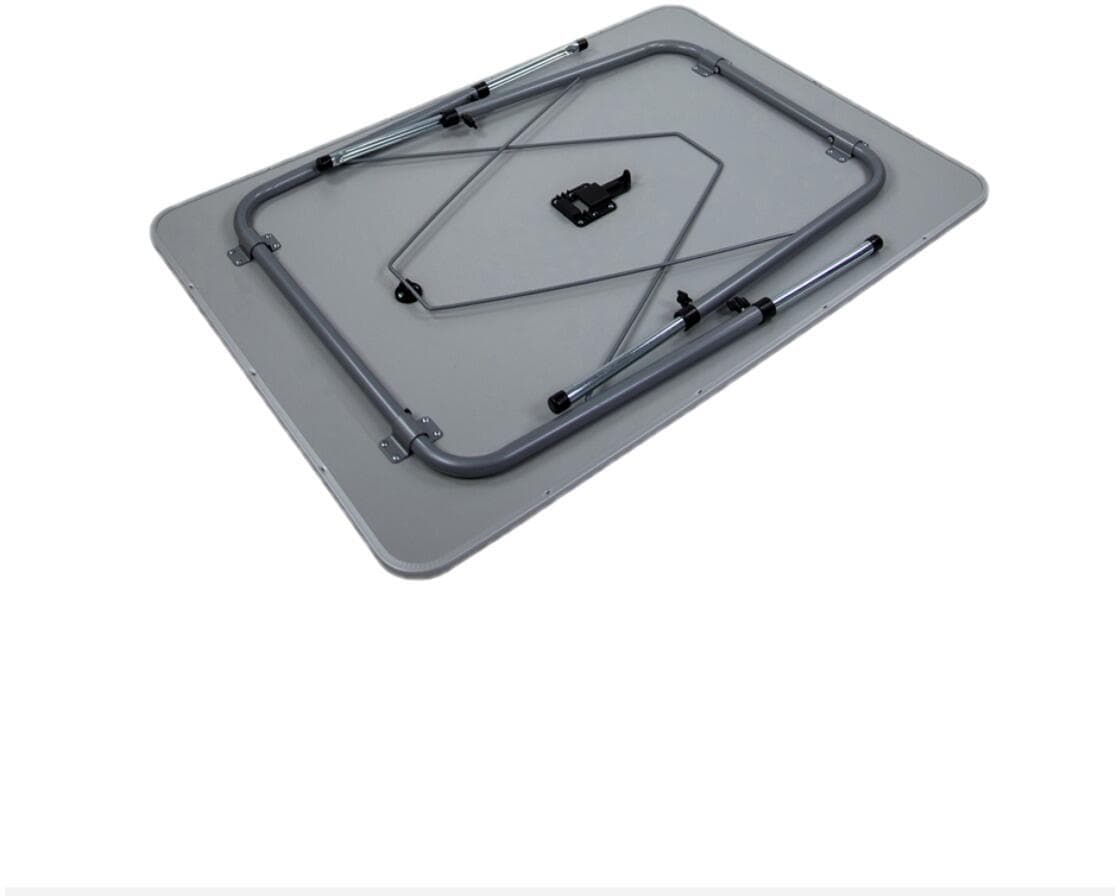 Campingbord høydejusterbart 100x70 cm stål MDF Bo-Camp i bruk på campingplass