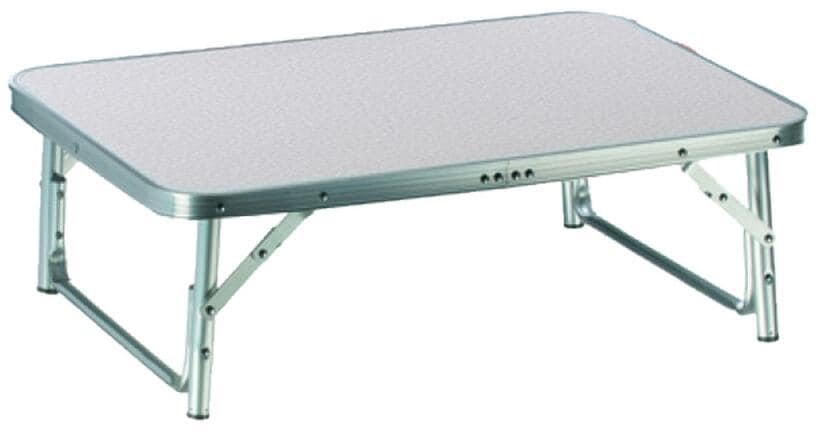 Campingbord 75x55 cm høydejusterbar aluminium - Edco nærbilde av bordplate