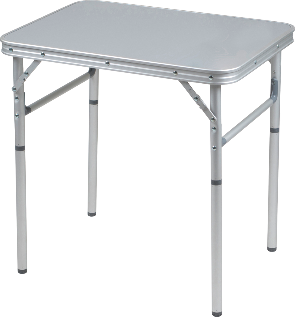 Campingbord aluminium 60x45 cm 2-trinns høydejustering - Bo-Camp forfra