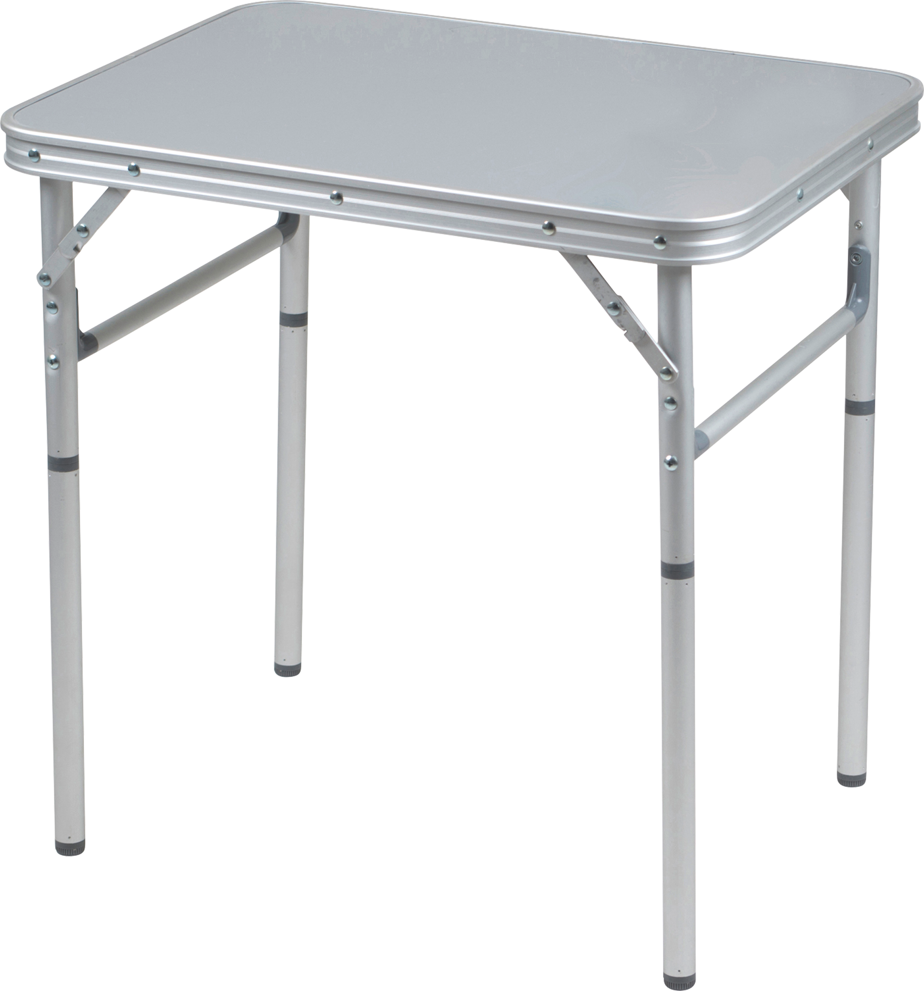 Campingbord aluminium 60x45 cm 2-trinns høydejustering - Bo-Camp forfra