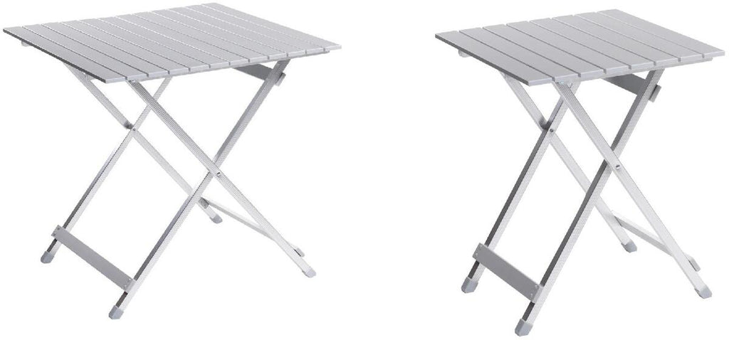 Campingbord i aluminium klappbart forfra - Wecamp