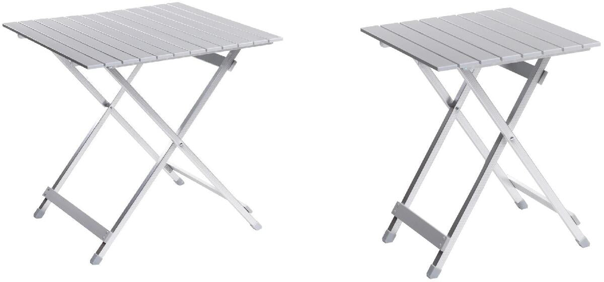Campingbord i aluminium klappbart forfra - Wecamp