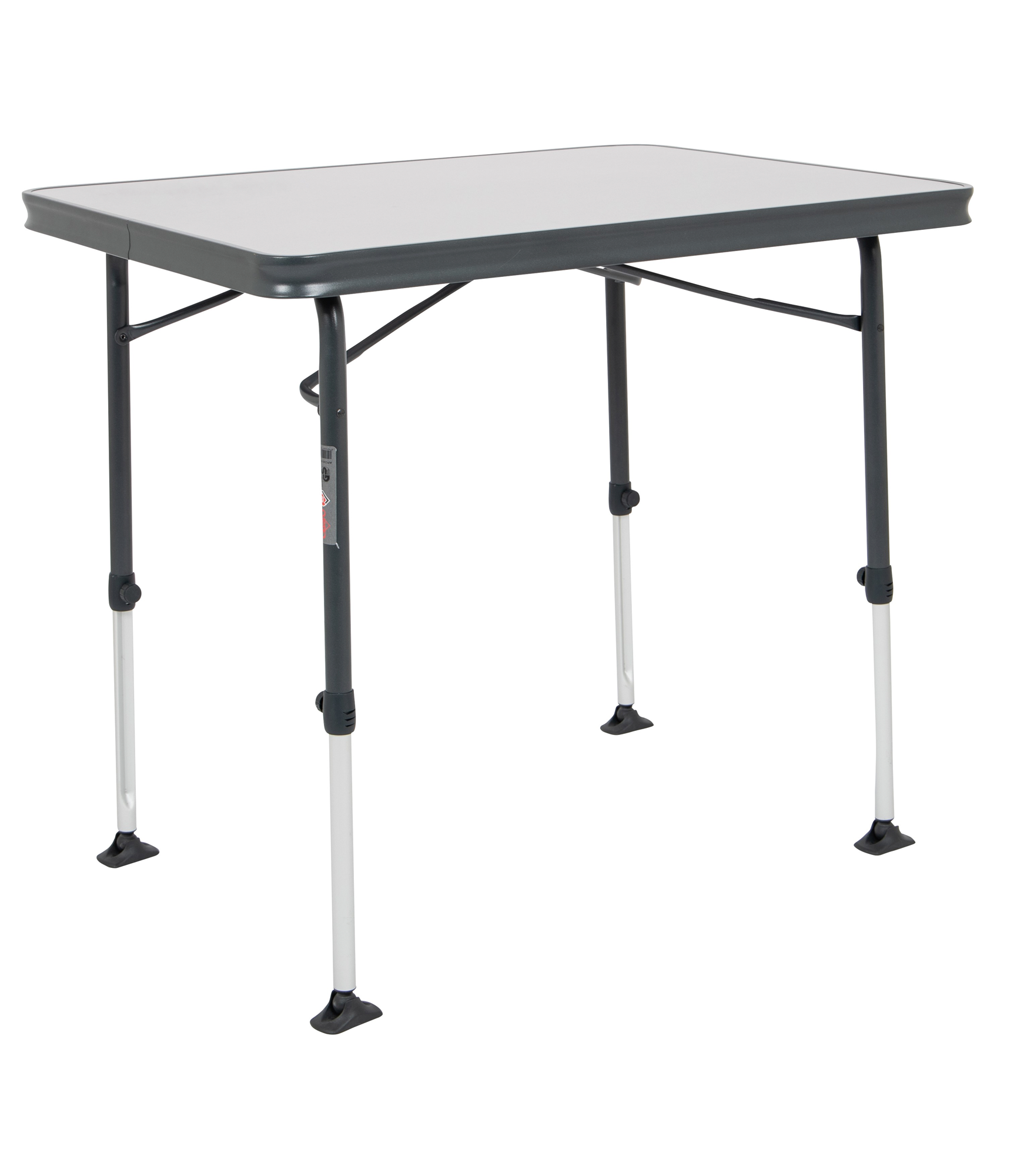 Campingbord AP-245/89 klappbart melaminplate 80x60 cm grå forfra