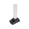 Campingbord AP-245/89 klappbart melaminplate 80x60 cm grå underbord detalj