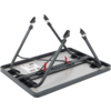 Campingbord AP-245/89 klappbart melaminplate 80x60 cm grå pakket sammen