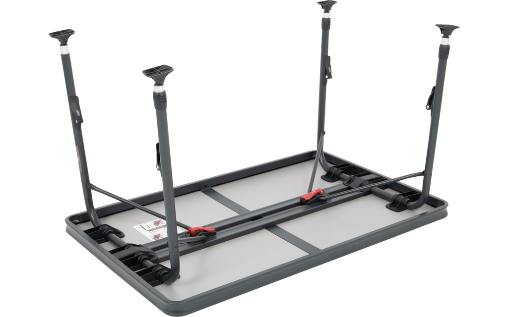 Campingbord AP/246-89 grå detalj av bordplate