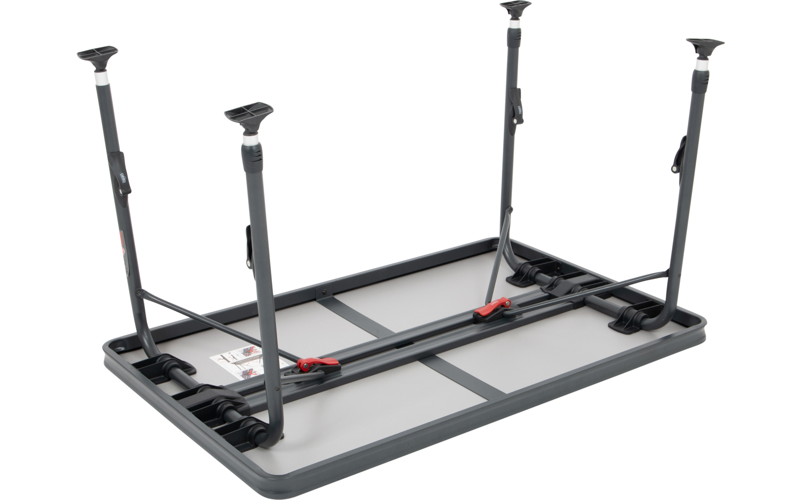 Campingbord AP/246-89 grå detalj av bordplate