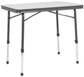 Campingbord AP/244 81x53 cm høydejusterbart svart grå Crespo forfra