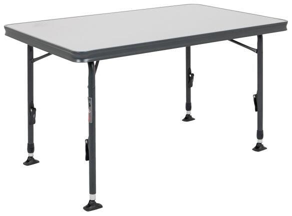 Campingbord AP/246 101x65 cm høydejusterbart melamin grå forfra