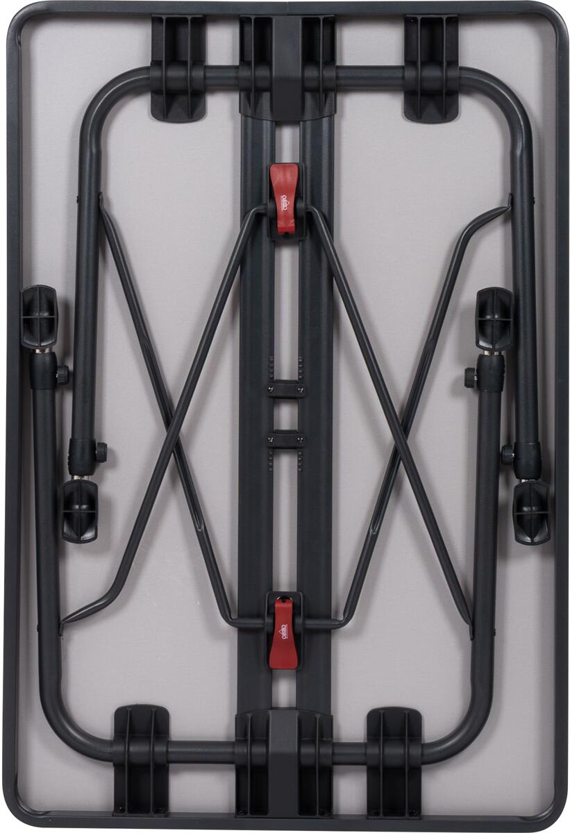 Campingbord AP/248-M 89 90x60 cm aluminium nærbilde av sammenleggbart mekanisme