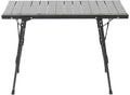 Campingbord BOXIO TABLE 88x40,5cm høydejusterbart grått forfra