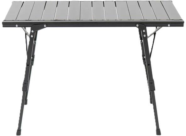 Campingbord BOXIO TABLE 88x40,5cm høydejusterbart grått forfra
