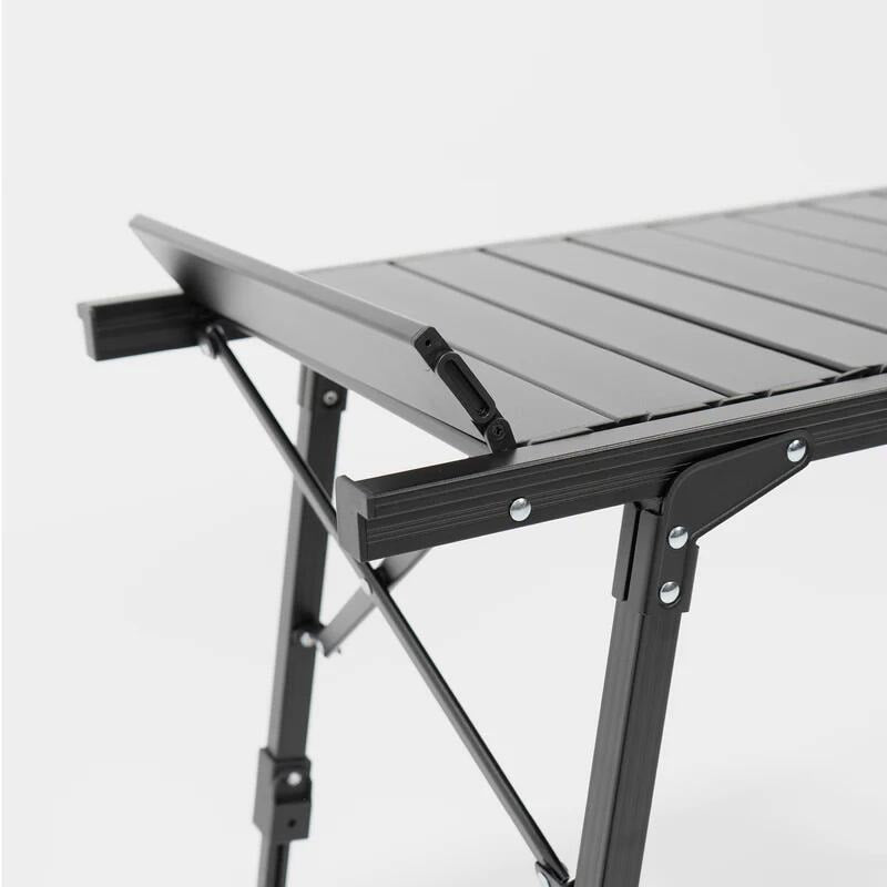 Campingbord BOXIO TABLE 88x40,5cm høydejusterbart grått sammenpakket i bæreveske