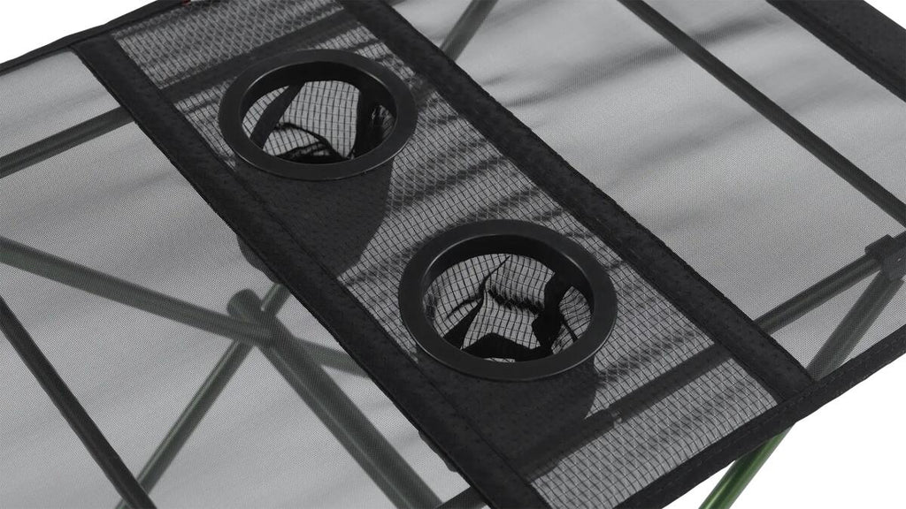 Detalj av aluminiumramme på Campingbord Bushman Light