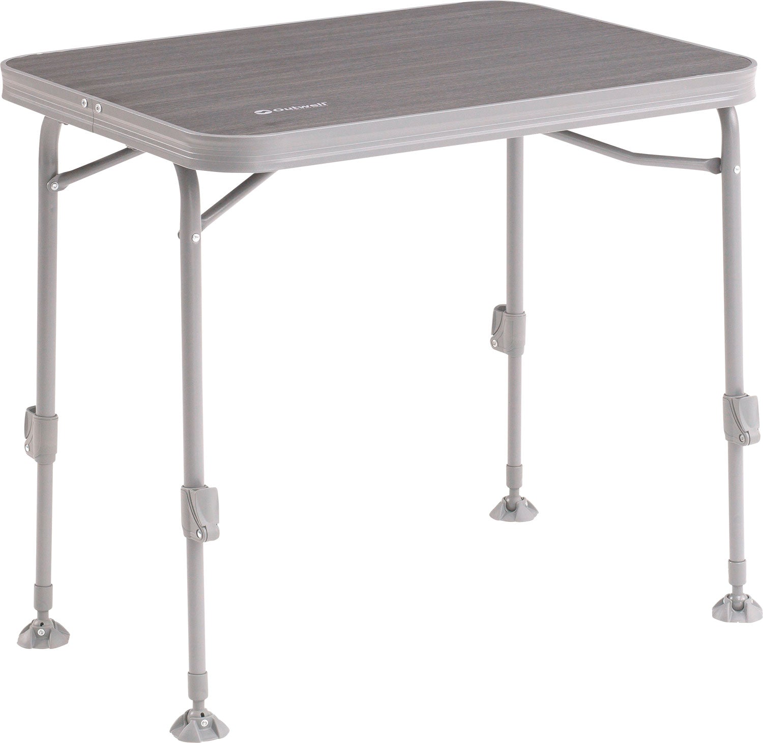 Campingbord Coledale klappbart 80 x 60 cm mørkegrå sett forfra