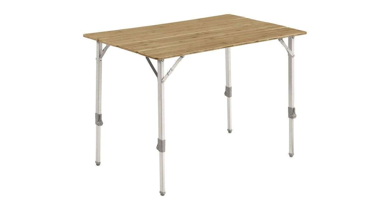 Campingbord Custer klappbart bambus 100 x 65 cm fra front