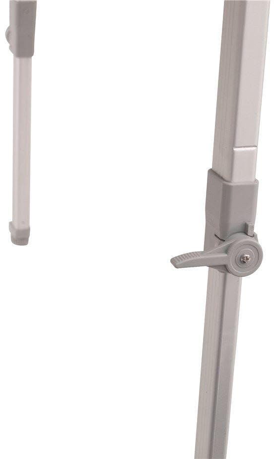 Campingbord Custer rundt sammenleggbart bambus 90x90cm - Outwell nærbilde av justerbare ben