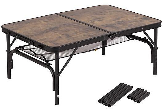 Campingbord Decatur 90x60 cm aluminium detalj bordplate