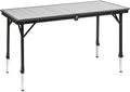 Campingbord Dinemic 4 forfra med aluminiumlameller