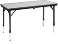 Campingbord Dinemic 4 sammenleggbart 126x70 cm aluminiumlameller forfra