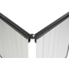 Campingbord Dinemic 4 sammenleggbart 126x70 cm aluminiumlameller nærbilde av justerbare bein