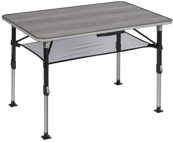 Campingbord ELÙ NG klappbart aluminium 100x68 cm forfra