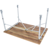 Campingbord Feather klappbart 80x60 cm fiberglassplate montert utendørs