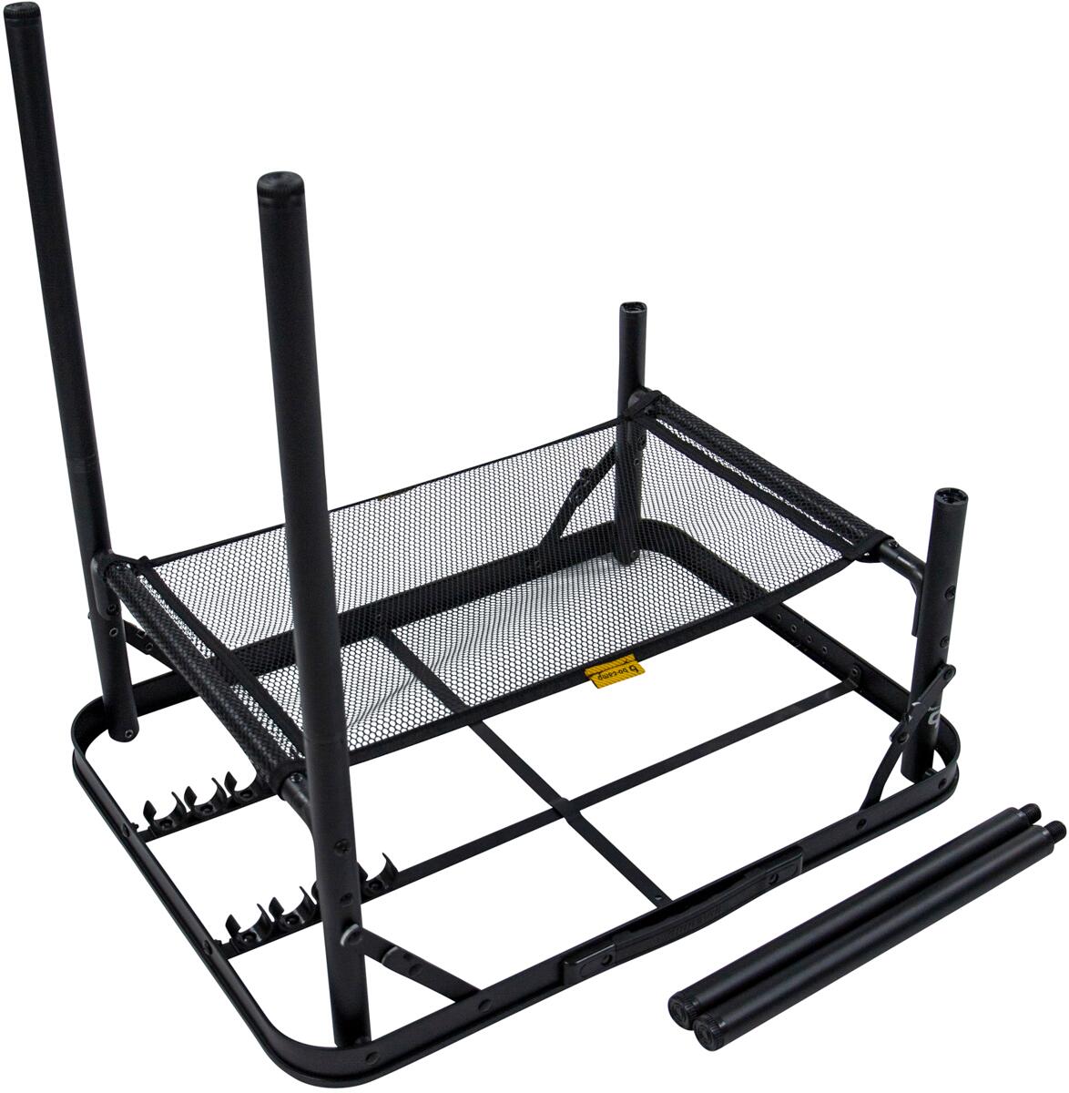 Campingbord Garland 60x45 cm høydejusterbart montert i terreng