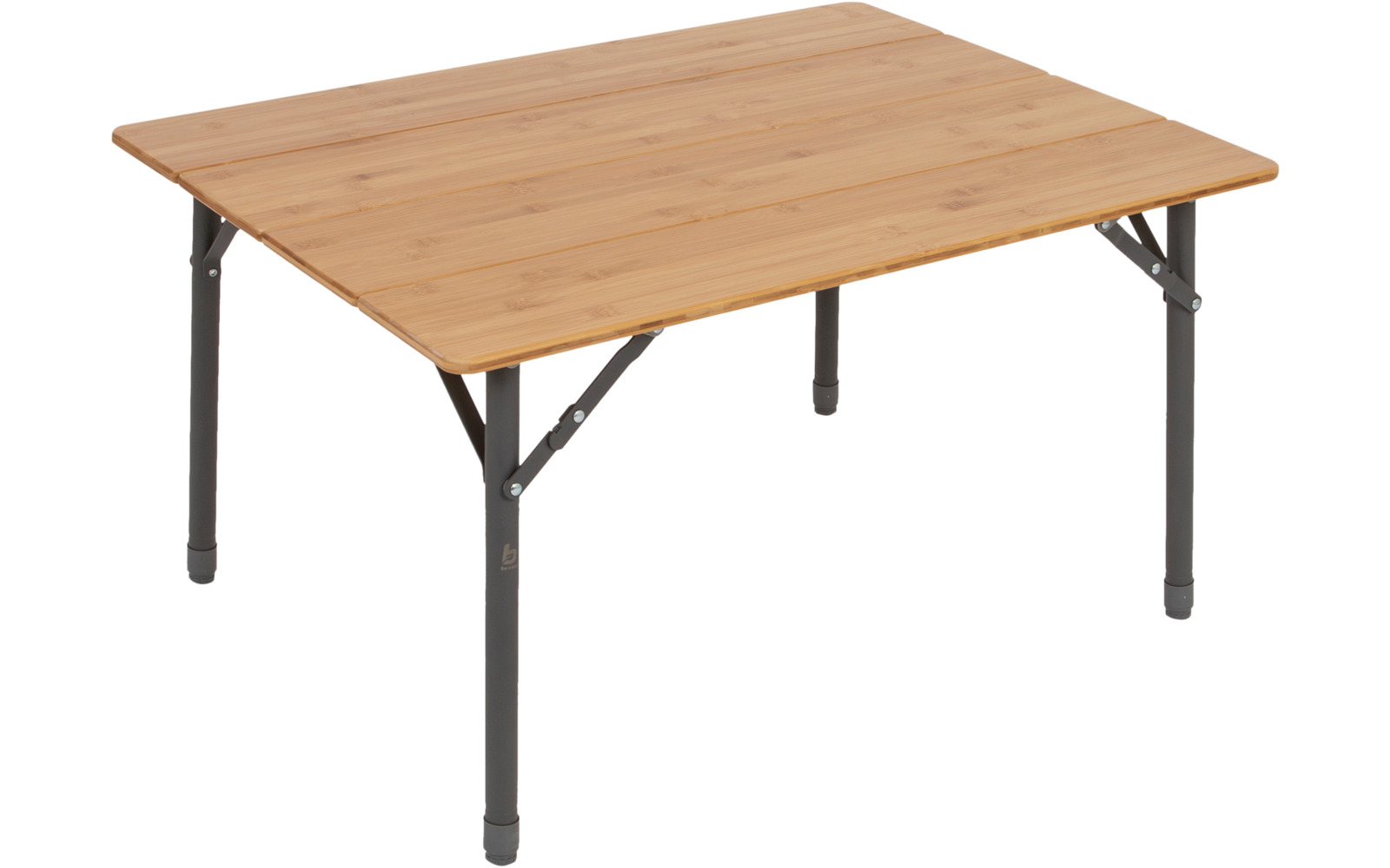 Campingbord i bambus høydejusterbart 80 x 60 cm - Bo-Camp montert ute