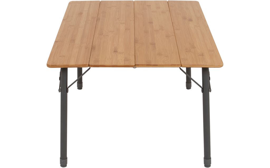 Campingbord i bambus høydejusterbart 80 x 60 cm - Bo-Camp sammenpakket