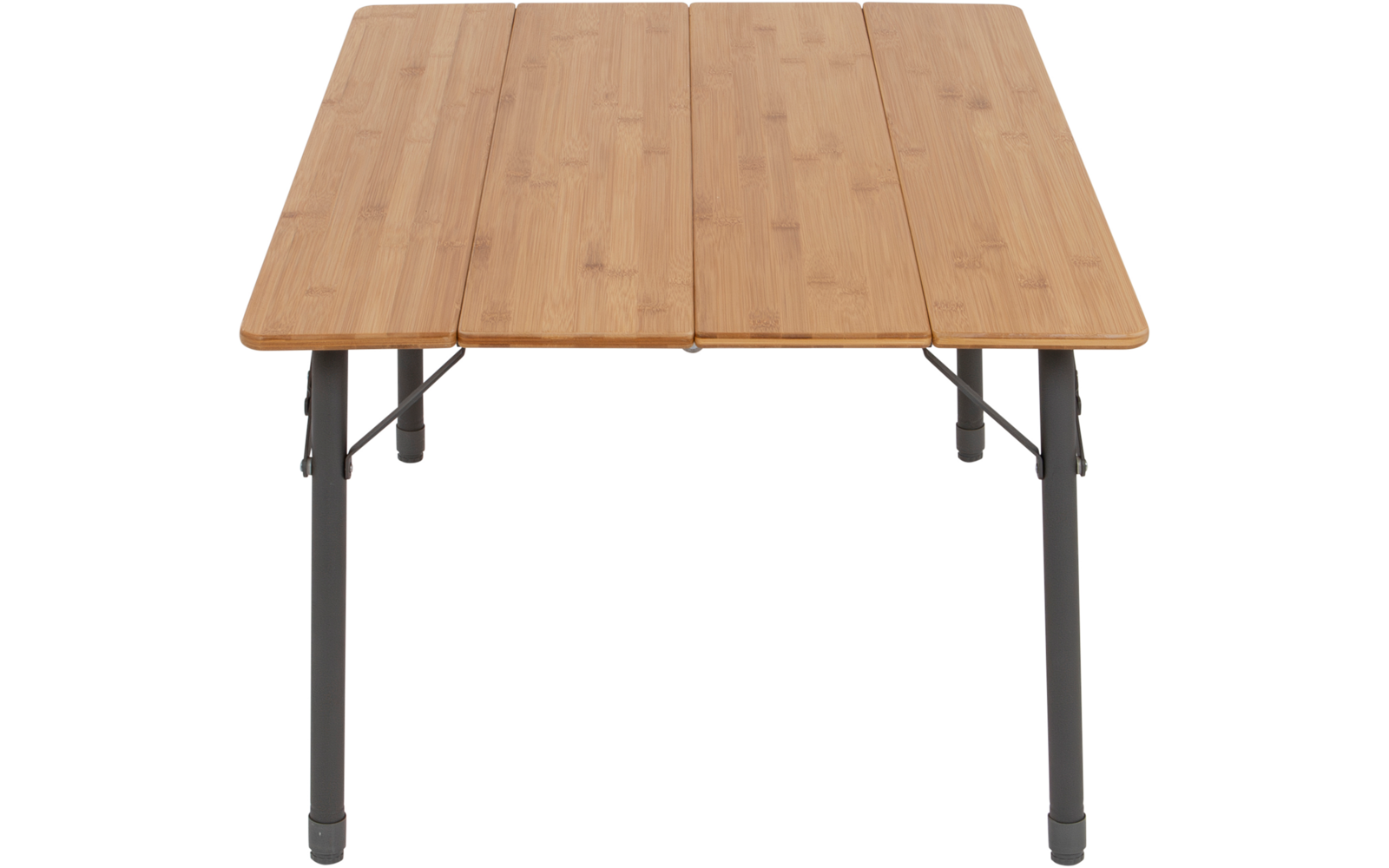 Campingbord i bambus høydejusterbart 80 x 60 cm - Bo-Camp sammenpakket