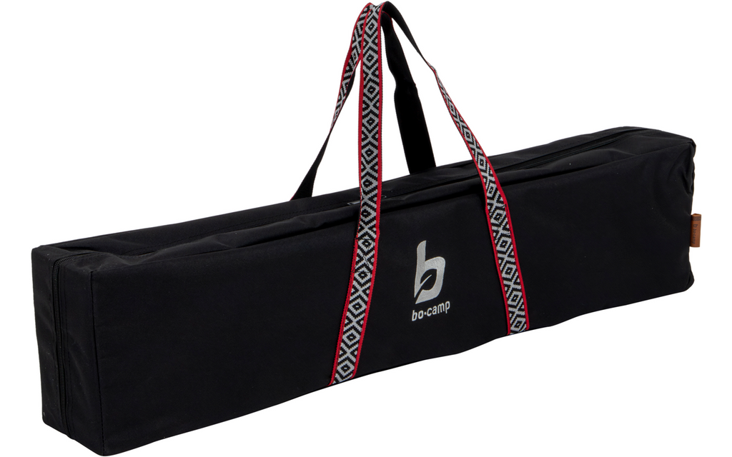 Campingbord i bambus høydejusterbart 80 x 60 cm - Bo-Camp pakket i veske