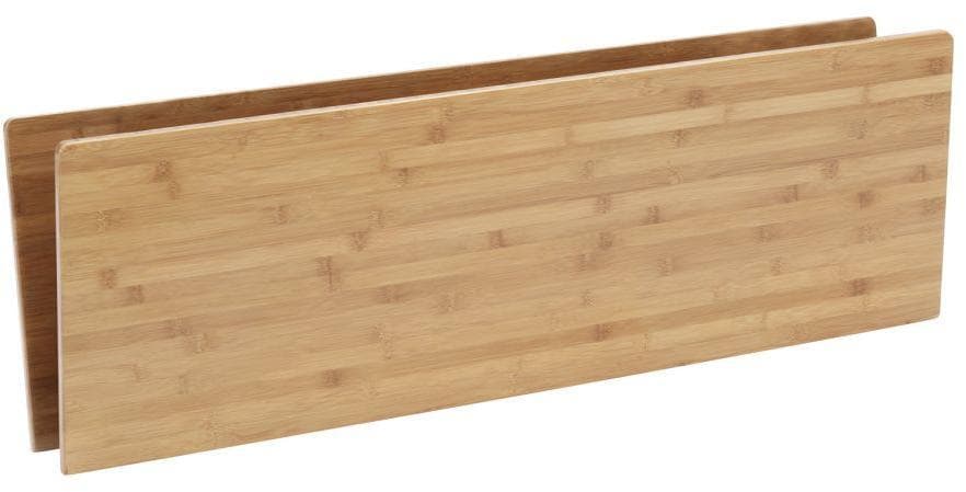 Campingbord Kamloops i bambus med aluminiumsramme detalj