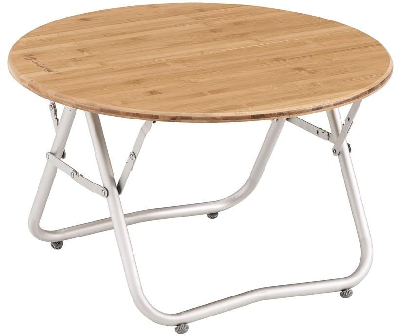 Campingbord Kimberley i bambus 65x65x40 cm forfra