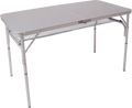 Campingbord koffertmodell aluminium 120x60 cm forfra