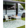 Campingbord koffertmodell Yvoire Pastel 90x60 cm sett fra siden